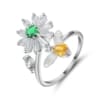 Bague anti stress fleur